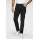 Straight-Jeans WRANGLER "Authentic Straight" Gr. 40, Länge 32, schwarz (black, rinse) Herren Jeans Straight Fit