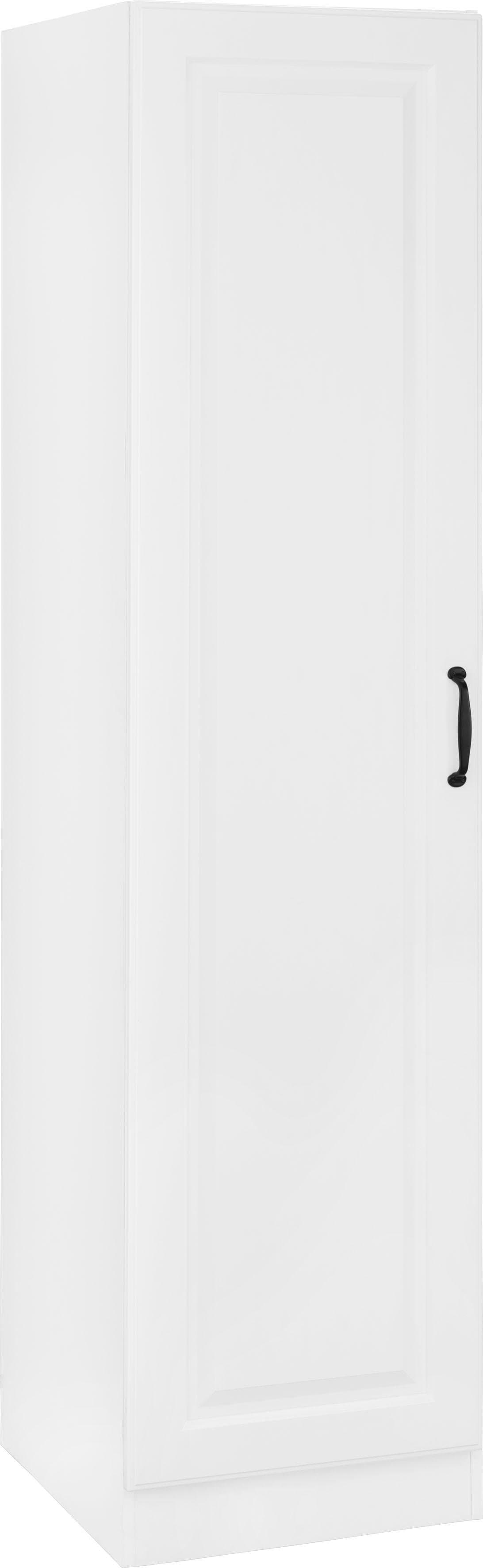 Seitenschrank WIHO KÜCHEN "Erla", weiß (front: kassette weiß, korpus: weiß), B:50cm H:200cm T:57cm, Schränke, 50 cm breit mit Kassettenfront Image