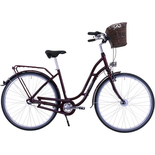 „Cityrad HAWK BIKES „“HAWK City Classic Joy Bordeaux““ Fahrräder Gr. 48 cm, 28 Zoll (71,12 cm), rot Alle Fahrräder“