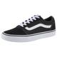 Sneaker VANS "Ward" Gr. 38,5, schwarz-weiß (schwarz, weiß) Schuhe Skaterschuh Sneaker low