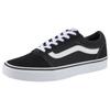 Sneaker VANS "Ward", Gr. 38, schwarz-weiß (schwarz, weiß), Leder, Textil, sportlich, Schuhe Skaterschuh Sneaker low Retrosneaker