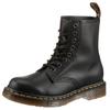 Schnürstiefel DR. MARTENS "1460 8 Eye Boot", Damen, Gr. 38, schwarz, Nappaleder, unifarben, modisch, Schuhe, Festival, Blockabsatz, Schnürboots mit gelber Rahmennaht