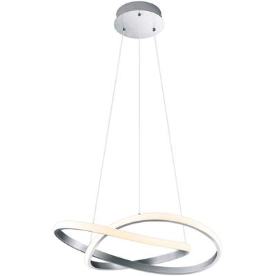 REALITY LEUCHTEN LED Pendelleuchte "Mira", weiß (nickelfarben, weiß), Ø 60cm, Lampen, Hängeleuchte, Switch Dimmer, Hängeleuchte Pendelleuchte Image