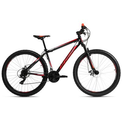 Mountainbike KS CYCLING "Sharp" Fahrräder Gr. 46 cm, 29 Zoll (73,66 cm), schwarz (schwarz, rot) Hardtail
