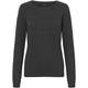 Rundhalspullover VERO MODA "VMCARE STRUCTURE LS O-NECK BLOUSE" Gr. S (36), grau (dark grey melange) Damen Pullover Rundhalspullover