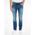 Slim-fit-Jeans TOMMY JEANS "SLIM SCANTON" Gr. 36, Länge 34, blau (wilson mid blue stretch) Herren Jeans Slim Fit