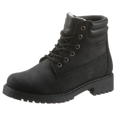 Winterboots TAMARIS, Damen, Gr. 37, schwarz, Leder, Synthetik, klassisch, Schuhe, mit DUO-TEX Ausstattung