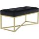 Hockerbank KAYOOM "Sitzbank Cameron 125" Hocker schwarz (schwarz, gold) Fußhocker