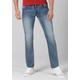 Regular-fit-Jeans TIMEZONE "Regular GerritTZ" Gr. 32, Länge 32, blau Herren Jeans Regular Fit