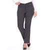 5-Pocket-Hose KJBRAND "Betty Bengaline", Damen, Gr. 54 (27), K-Gr, grau (anthrazit), Web, Obermaterial: 80% Viskose, 17% Polyamid, 3% Elasthan, casual, bequem lang, Hosen 5-Pocket-Hose, in bequemer Form