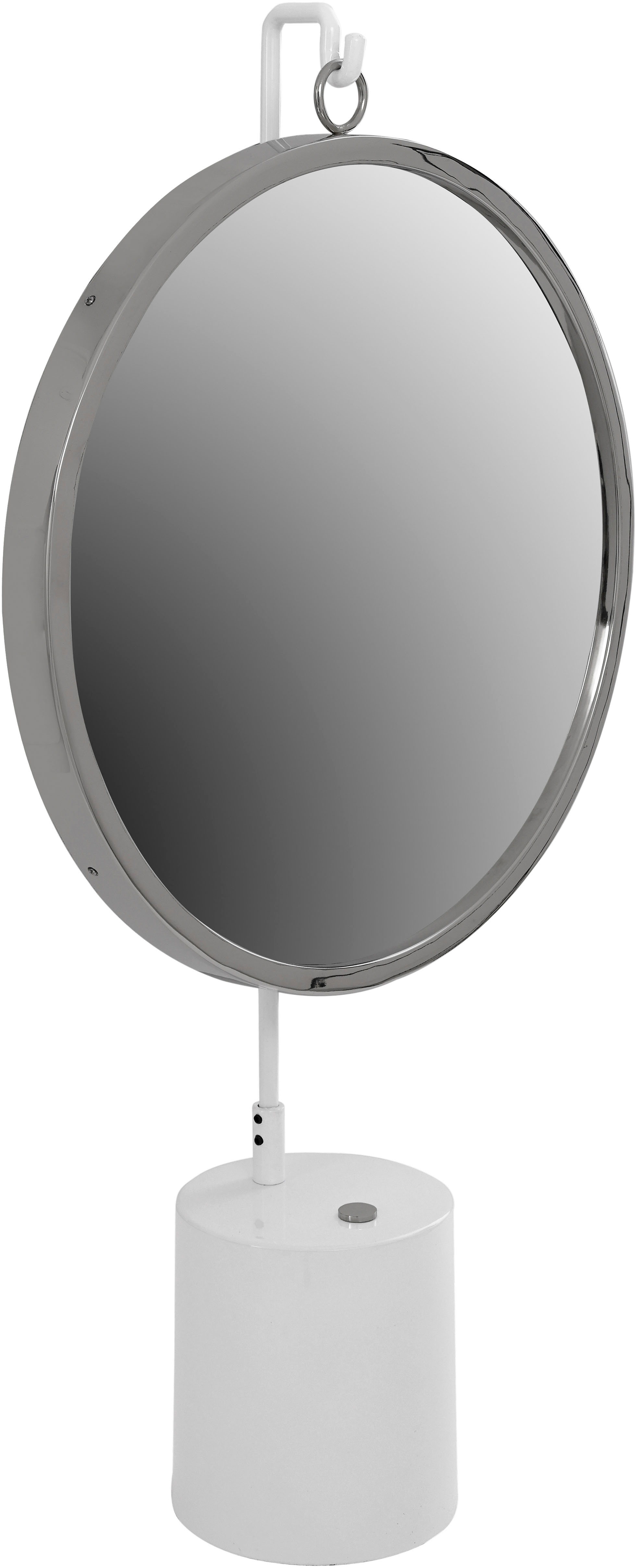 Dekospiegel KAYOOM "Tischspiegel Eleganca 325", bunt (weiß, silberfarben), B:41cm H:75cm T:14cm Ø:0cm, Spiegel, Standspiegel