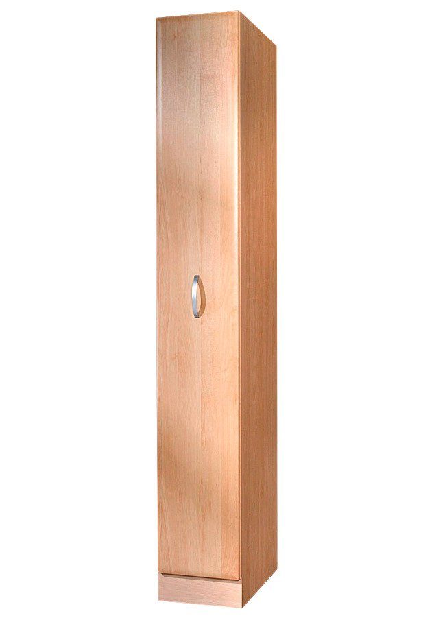 Apothekerschrank WIHO KÜCHEN "Prag, Höhe 200 cm", braun (front: facette buche, korpus: buche dekor), B:30cm H:200cm T:60cm, Schränke