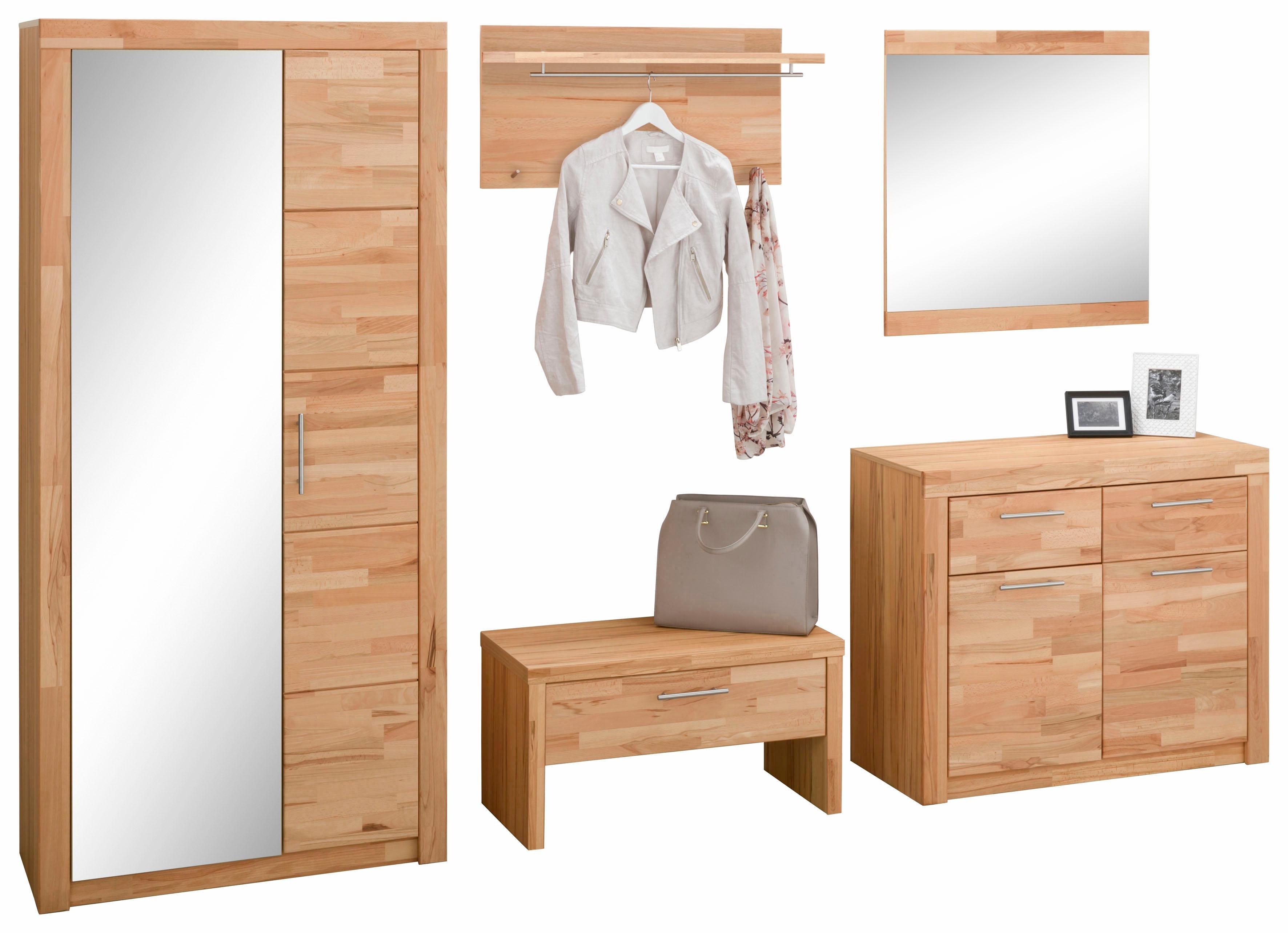 Garderoben-Set VOGL MÖBELFABRIK "Toronto", beige (kernbuchefarben), Kastenmöbel-Sets