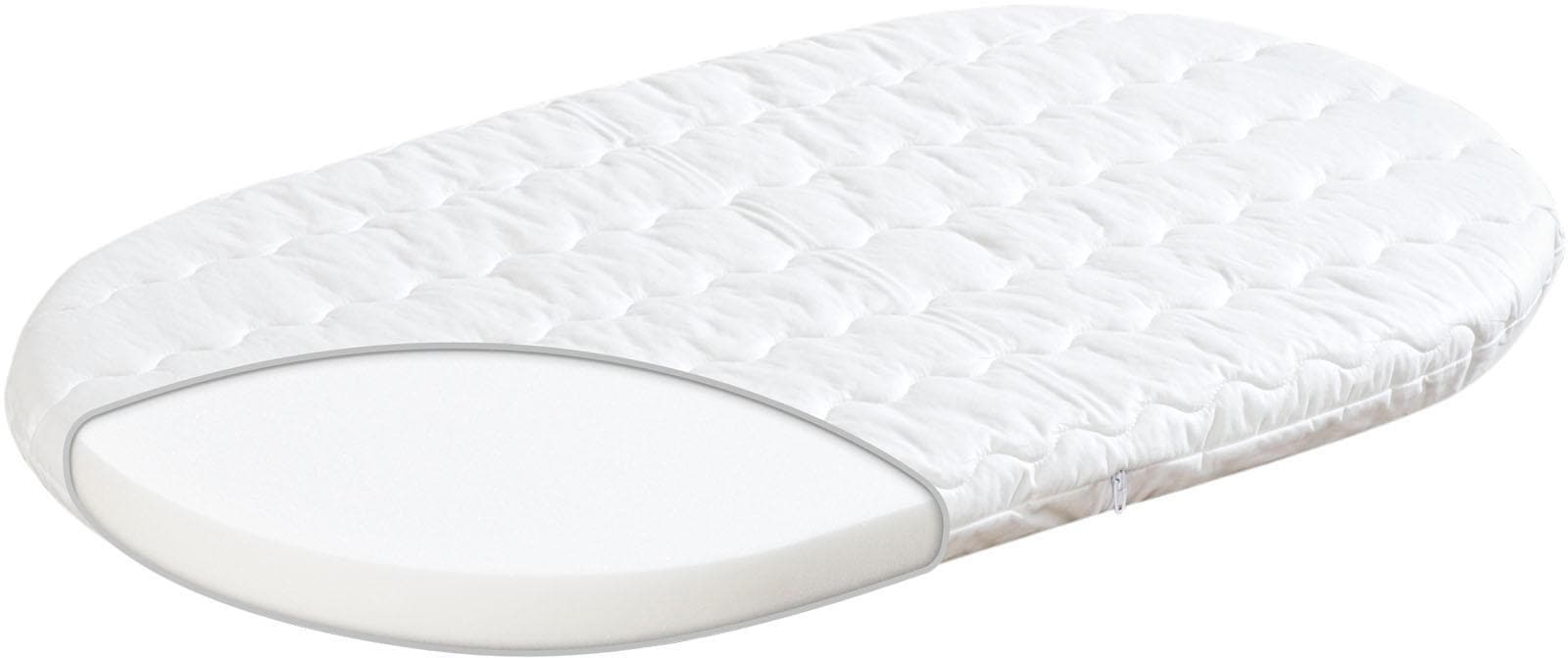 Babymatratze TRÄUMELAND "Kleine Matratze Wash", Kinder, Gr. 1 (0 kg - 65 kg), 5cm, Polyester Bezug, Material oben: Baumwolle Material unten: Baumwolle, B/L: 46cm x 82cm, 1 Stk., weiß, Bezug: 100% Baumwolle, Matratzen Babybett-Matratze Matratze...