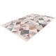 Teppich CALO-DELUXE "Miran 125" Teppiche Gr. B/L: 120 cm x 180 cm, 12 mm, 1 St., rosa (lachs, grau) Esszimmerteppiche Vintage Design, mit Fransen, Wohnzimmer