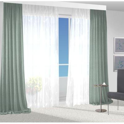 Vorhang VHG "Una" Gr. 2, grau (hellgrau), B:140cm H:160cm, Polyester, Gardinen Image