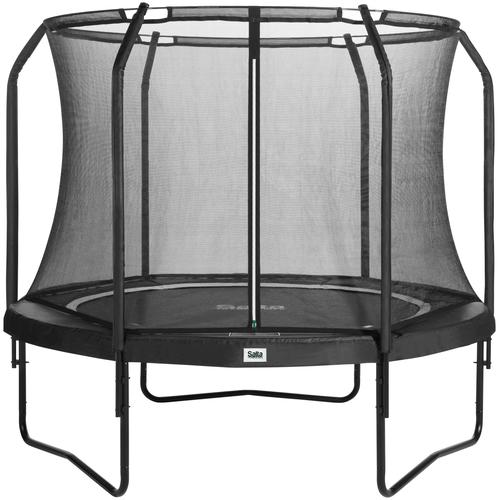 „Gartentrampolin SALTA „“Premuim Black Edition““ Trampoline Gr. Ø 183 cm, schwarz (schwarz, schwarz) Kinder Trampoline Schutzrand“