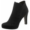 High-Heel-Stiefelette TAMARIS, Damen, Gr. 42, schwarz, Textil, elegant, Schuhe, Abendmode, High-Heel-Stiefelette, Ankleboots im femininen Look