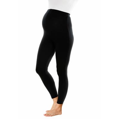 Umstandsleggings NEUN MONATE "Hose für Schwangerschaft und Stillzeit", Damen, Gr. 44, N-Gr, schwarz, Jersey, Obermaterial: 95% Baumwolle, 5% Elasthan, unifarben, Basic, eng, Hosen, bequem und gut kombinierbar Image