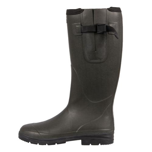 „Gummistiefel MOLS „“Pennant““ Gr. 41, schwarz (khaki, schwarz) Schuhe Gummistiefel mit wärmendem Isolationsneopren“