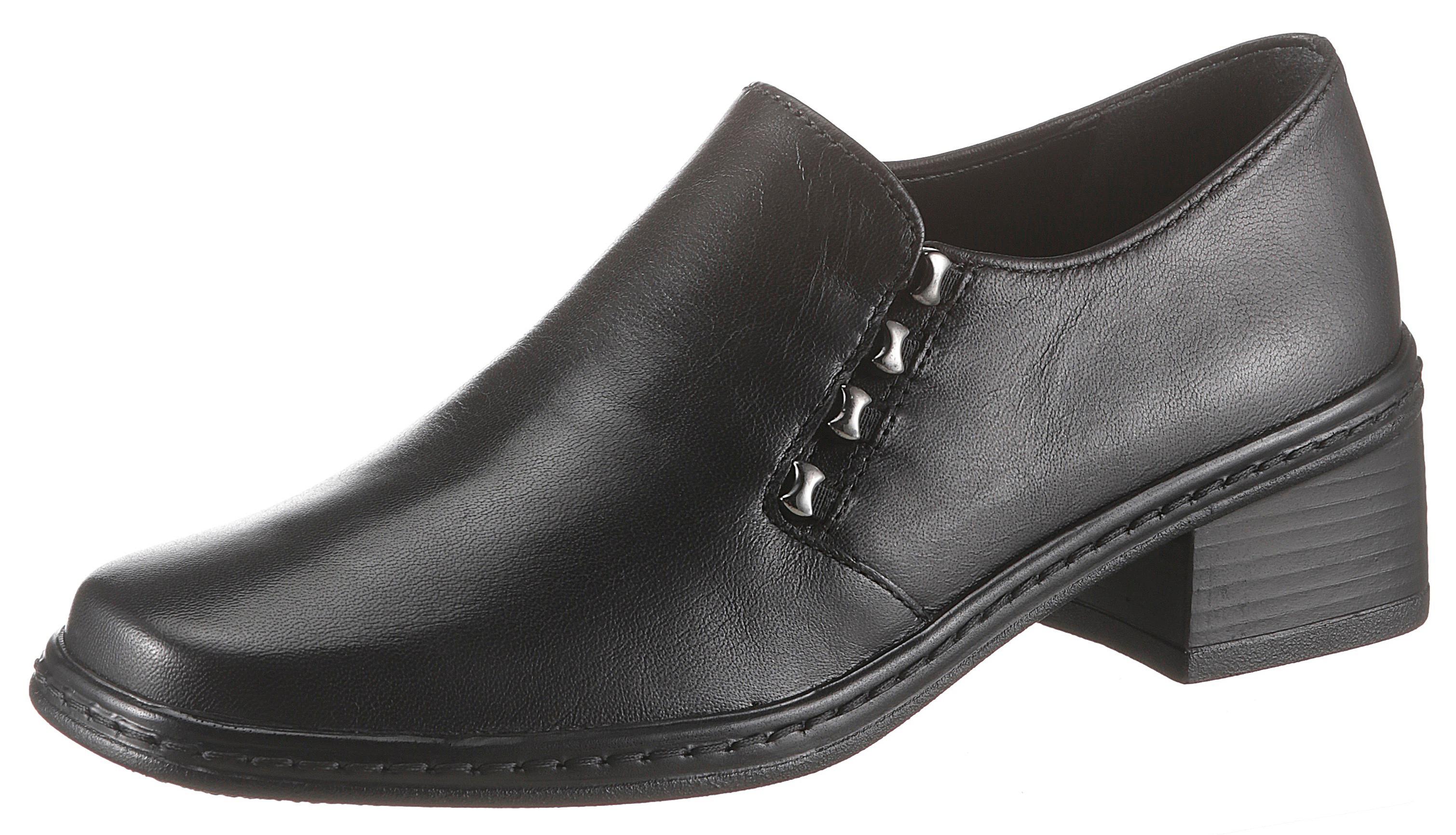 Slipper GABOR, Damen, Gr. 39, schwarz, Glattleder, Schuhe Slipper, Trotteur, Pumps mit dezenter Applikation