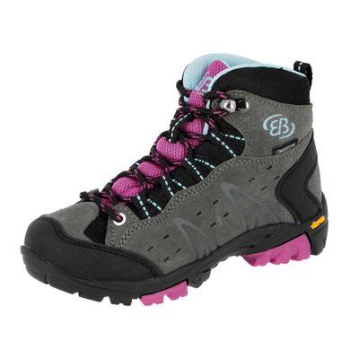 Wanderschuh BRÜTTING "Outdoorstiefel Mount Bona High Kids", Gr. 32, grau, Veloursleder, Schuhe Image