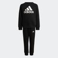 Trainingsanzug ADIDAS SPORTSWEAR "ESSENTIALS LOGO FRENCH TERRY JOGGINGANZUG" Gr. 104, schwarz-weiß (black, white) Kinder Sportanzüge Trainingsanzüge