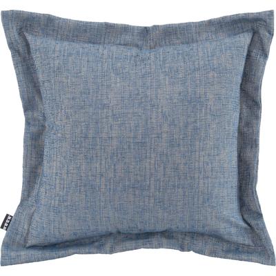 Dekokissen H.O.C.K. "Addicted", blau (hellblau, blau, jaquard, struktur, unifarben), B:50cm H:10cm L:50cm, Baumwolle, Polyester, Polyacryl, Dekokissen_Sitzkissen_Kissenhüllen, im eleganten Design, Kissenhülle mit Füllung, 1 Stück Image