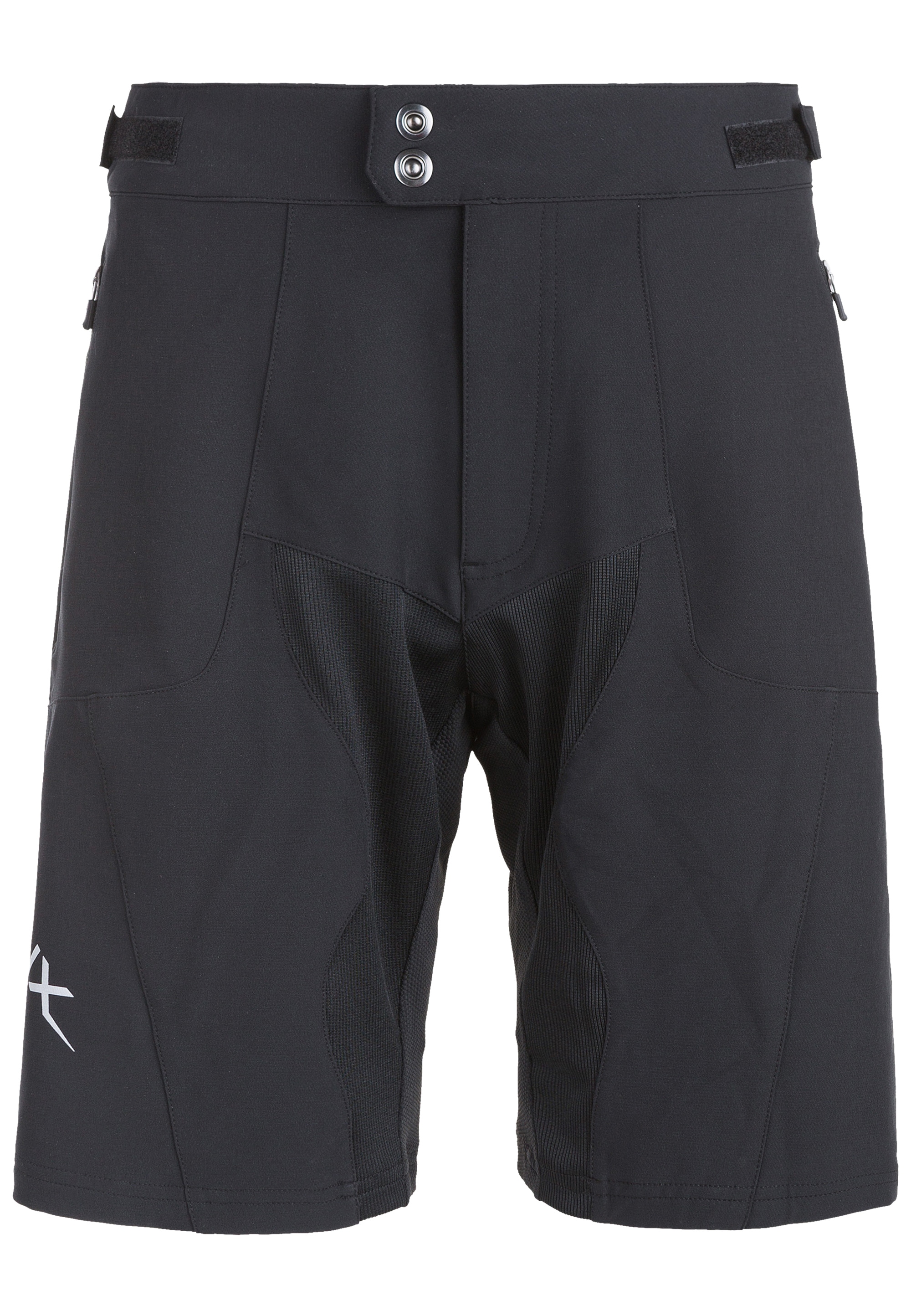 Radhose ENDURANCE "LEICHHARDT BIKE SHORT", Herren, Gr. 3XL, US-Größen, schwarz, 95% Polyester, 5% Elasthan, bedruckt, unifarben, kurz, Hosen, mit hochwertigen Radsport-Funktionen