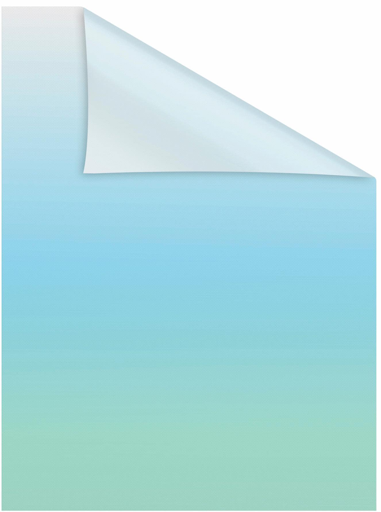 Fensterfolie LICHTBLICK ORIGINAL "Ombre Petrol" Gr. 2, blau (petrol), B:50cm L:100cm, PVC, Fensterfolien, selbstklebend, Sichtschutz Image