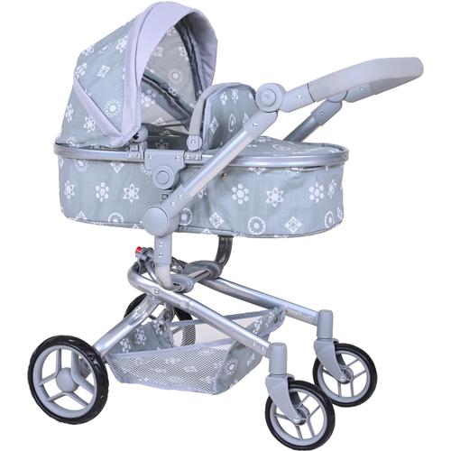 „Kombi-Puppenwagen KNORRTOYS „“Boonk – Royal Grey““ Puppenwagen grau (royal grey) Kinder Puppenwagen -trage“