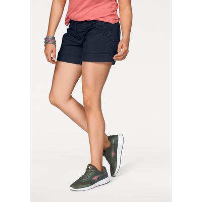 Bermudas KANGAROOS, Damen, Gr. 46, N-Gr, blau (marine), Web, Obermaterial: 100% Baumwolle, unifarben, casual, schmal kurz, Hosen Shorts Strandshorts, krempelbar, Topseller Image