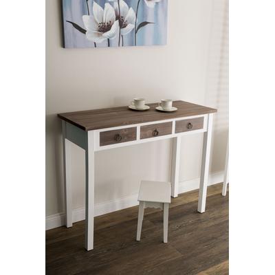 Konsole MY FLAIR "Straight", weiß, B:105cm H:81cm T:40cm, Sideboards, Konsolentisch, mit 3 Schubladen - FSC Image