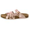 Pantolette LICO "Pantolette Bioline Latino", Gr. 38, rosa, Synthetik, Schuhe Damenschuh Pantolette Schlappen Sommerschuh