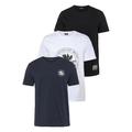 T-Shirt BRUNO BANANI "Essentials T-Shirts" Gr. XXL (60/62), schwarz (navy, white, black) Herren Shirts T-Shirt T-Shirts