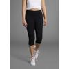 3/4-Hose KANGAROOS, Damen, Gr. 50, N-Gr, schwarz, Jersey, Obermaterial: 95% Baumwolle, 5% Elasthan, unifarben, sportlich, bequem 3/4-Länge, Hosen, Große Größen
