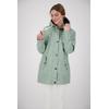Regenjacke DEPROC ACTIVE "Friesennerz HALIFAX ANCHOR WOMEN", Damen, Gr. 44 (L), grau, Obermaterial: 100% Polyurethan; Futter: 100% Polyester, casual, Langarm mit Druckknopf, Jacken, auch in Großen Größen erhältlich