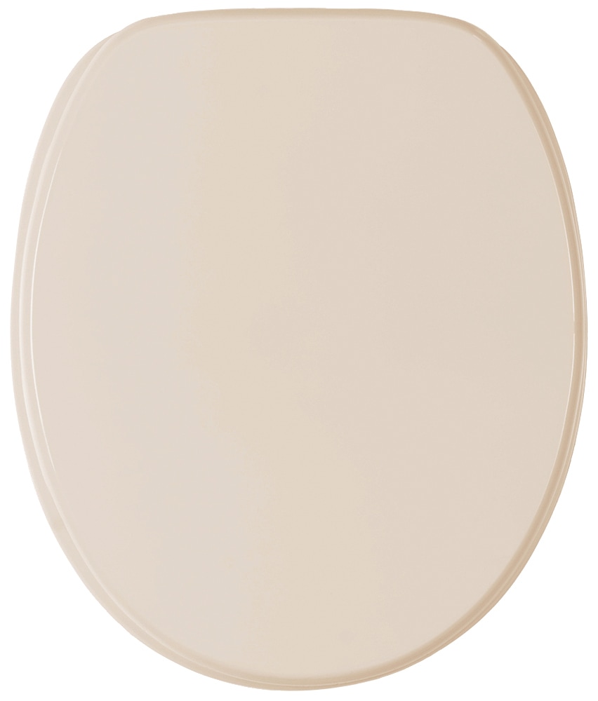 WC-Sitz SANILO "Basic", beige, B:37,7cm L:47cm, MDF - Mitteldichte Holzfaserplatte, WC-Sitze, mit Absenkautomatik