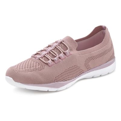 Sneaker LASCANA, Damen, Gr. 35, rosa (altrosa), Obermaterial: 100% Textilmaterial. Futter: 100% Textilmaterial. Decksohl