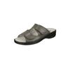 Pantolette NATURAL FEET "Leonie", Damen, Gr. 40, grau, Lederimitat, casual, Schuhe, mit bequemem Fußbett