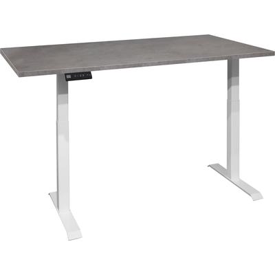Schreibtisch MÄUSBACHER "Big System Office", weiß (weiß matt, graphit, weiß matt, graphit), B:180cm, Tische, Breite 180 cm, elektrisch höhenverstellbar Image