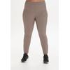 Lauftights Q BY ENDURANCE "ISABELY", Damen, Gr. 54, EURO-Größen, grau (taupe), 87% Polyester, 13% Elasthan, unifarben, casual, Hosen, mit breitem Bund