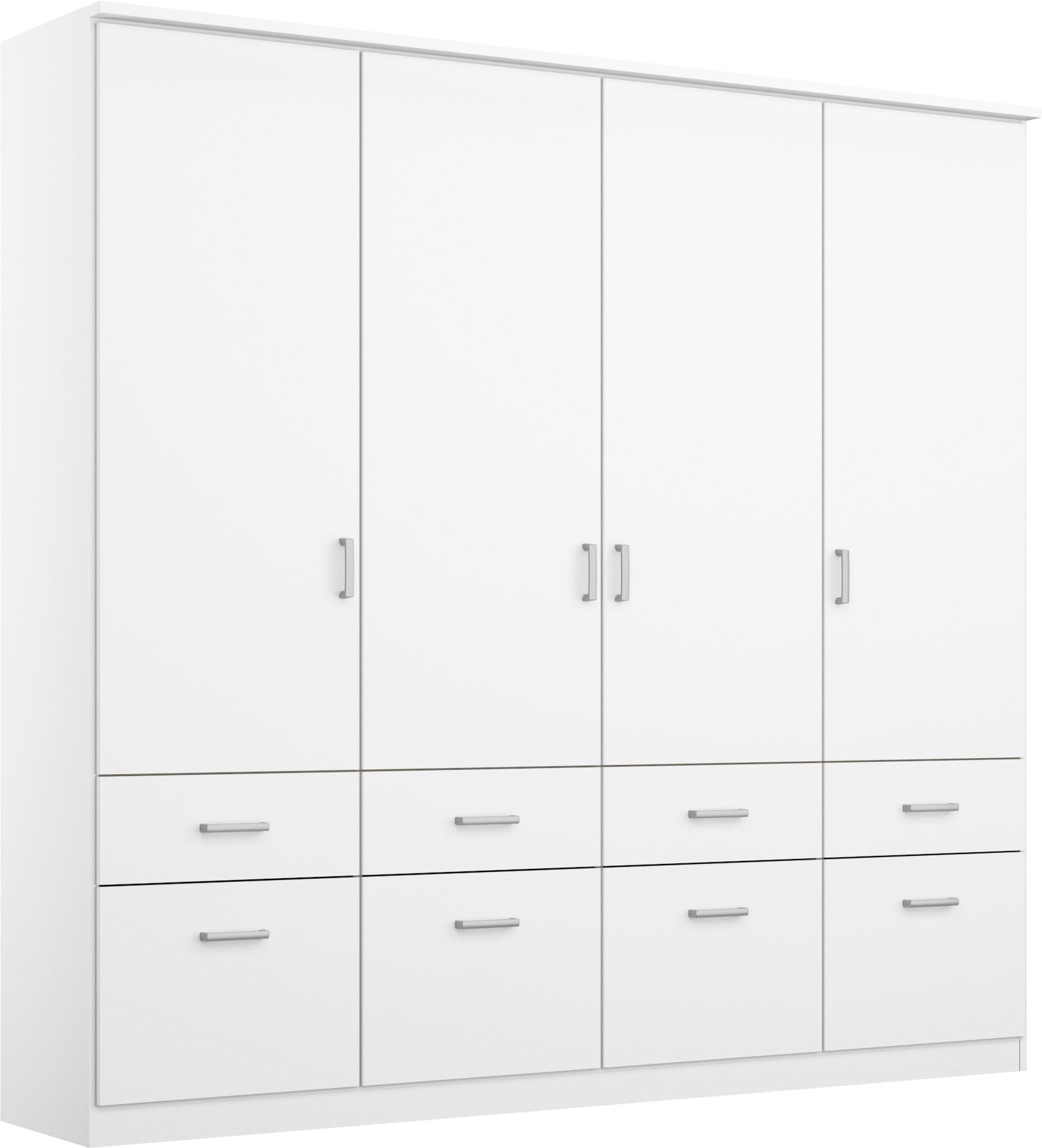 Kleiderschrank RAUCH "Kleiderschrank Schrank Garderobe deckenhoher Schrank BREMEN", weiß, B:181cm H:199cm T:58cm, Holzwerkstoff, Schränke, Kleiderschrank, in vielen Farben und Ausführungen MADE IN GERMANY