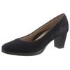 Pumps ARA "ORLY", Damen, Gr. 5,5 (38,5), blau (13436, 02 blau), Ziegenveloursleder, elegant, Schuhe, Abendschuh, Festtagsschuh,Trichterabsatz, mit kleinem Plateau