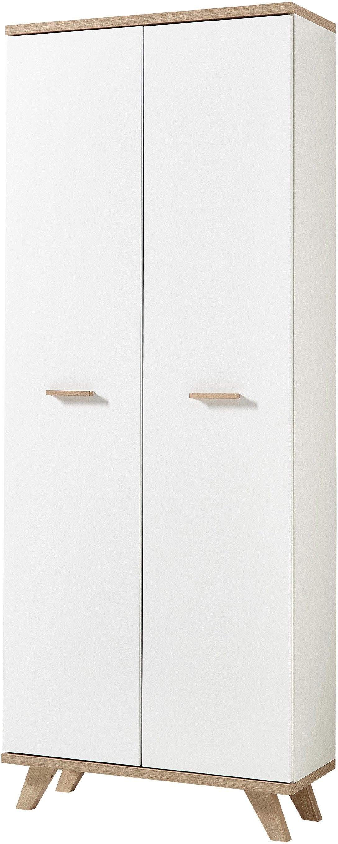 „Aktenschrank GERMANIA „“Oslo““ Schränke Gr. B: 75 cm, weiß (weiß, absetzung sanremo, eiche, nachbildung) Aktenschränke“