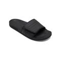 Sandale QUIKSILVER "Rivi Slide Adjust" Gr. 14(47), schwarz (black, grey, black) Schuhe Pantoletten