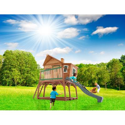 Spielturm AXI "Max", braun, Spieltürme, KinderB:432cm H:288cm T:193cm, Holzwerkstoff, BxTxH: 432x193x288 cm, B:432cm H:288cm T:193cm