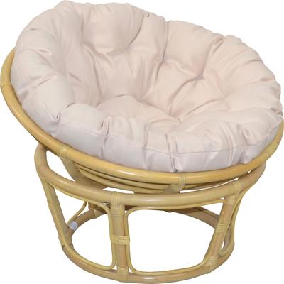 Rattanstuhl HOME AFFAIRE "Papasansessel, TOPSELLER", beige (naturfarben), 80cm, Kissenbezug 100% Polyester, Kissen mit Vliesfüllung, Stühle, Rattansessel, aus geflochtenem Rattan, in verschiedenen Größen (80-110 cm) Image