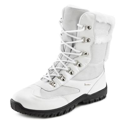 Winterstiefel LASCANA, Damen, Gr. 36, weiß, Obermaterial: 65% Nylon, 35% Lederimitat. Futter: 100% Polyester. Decksohle: