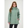 Softshellmantel DEPROC ACTIVE "PEAK BREEZE WOMEN", Damen, Gr. 36/38 (M), grau, 96% Polyester; 4% Elasthan, casual, Langarm mit verstellbarem Klettverschluss, Mäntel, auch in Großen Größen erhältlich
